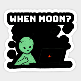 When Moon? Sticker